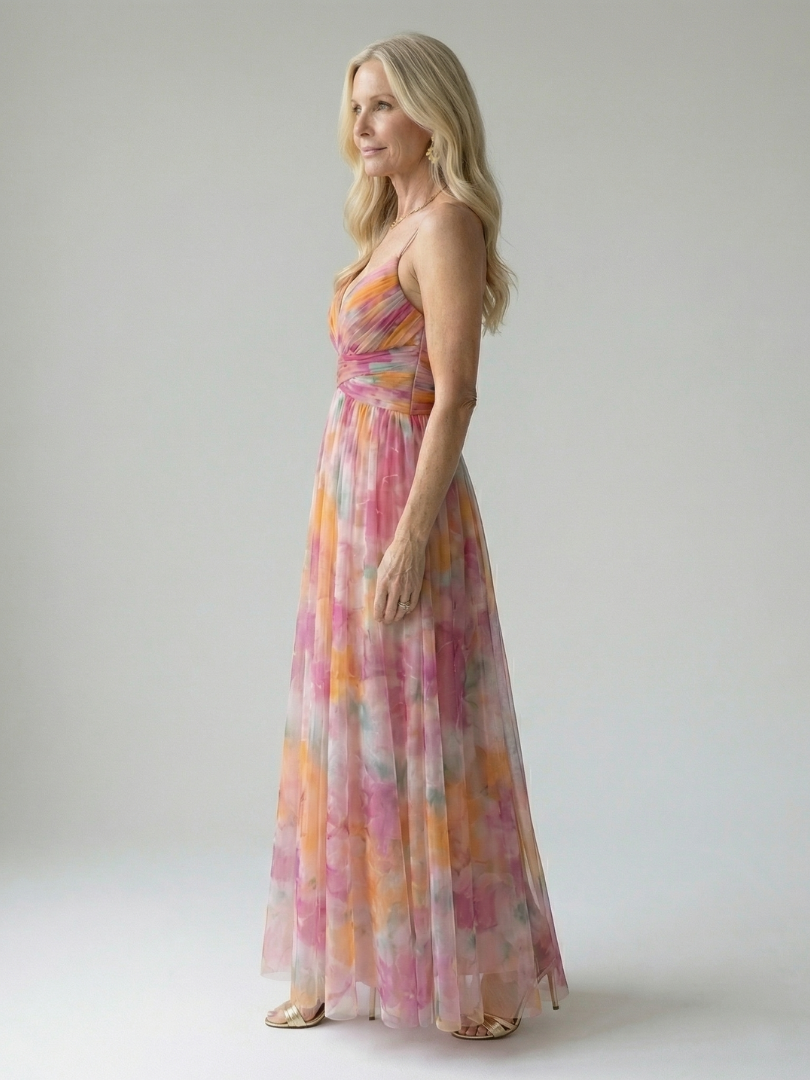 Charlotte | Vestido maxi cruzado suave