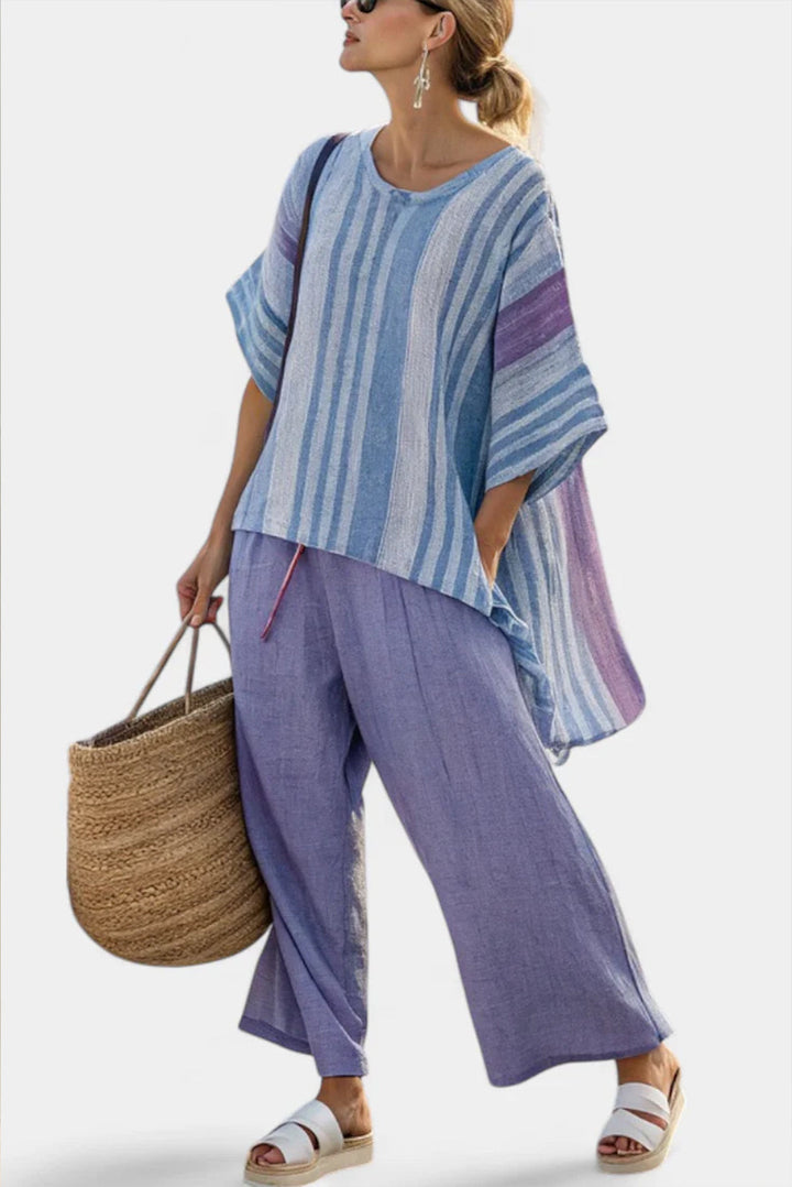 Zellora, Conjunto de lino lavanda de Zelira