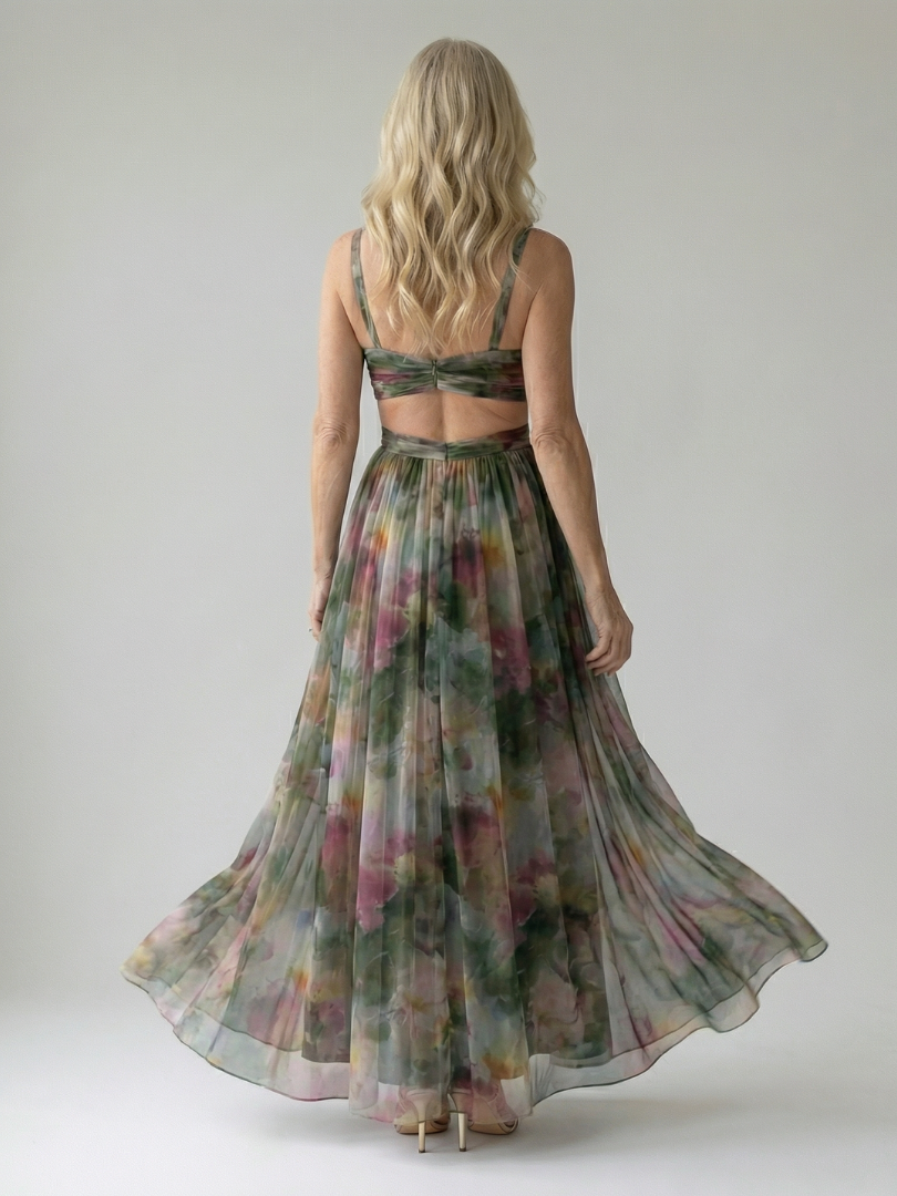 Charlotte | Vestido maxi cruzado suave