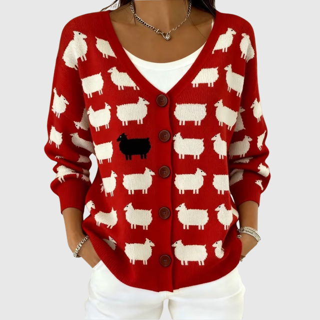 Renata | Chaqueta de punto abotonada