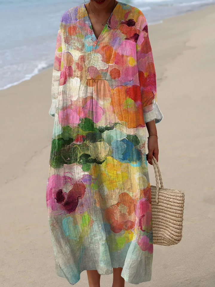 Marina, Vestido ligero primaveral de manga larga de Zelira