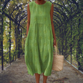Aikaterini – Elegante Vestido sin Mangas con Bolsillos