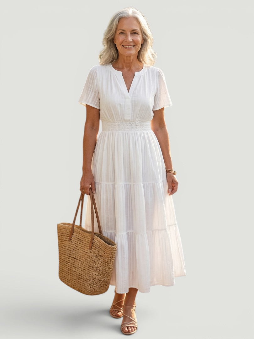 Haven | Vestido midi fruncido