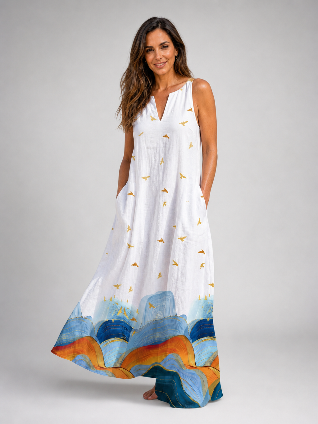 Lisa | Vestido maxi Calm Collection