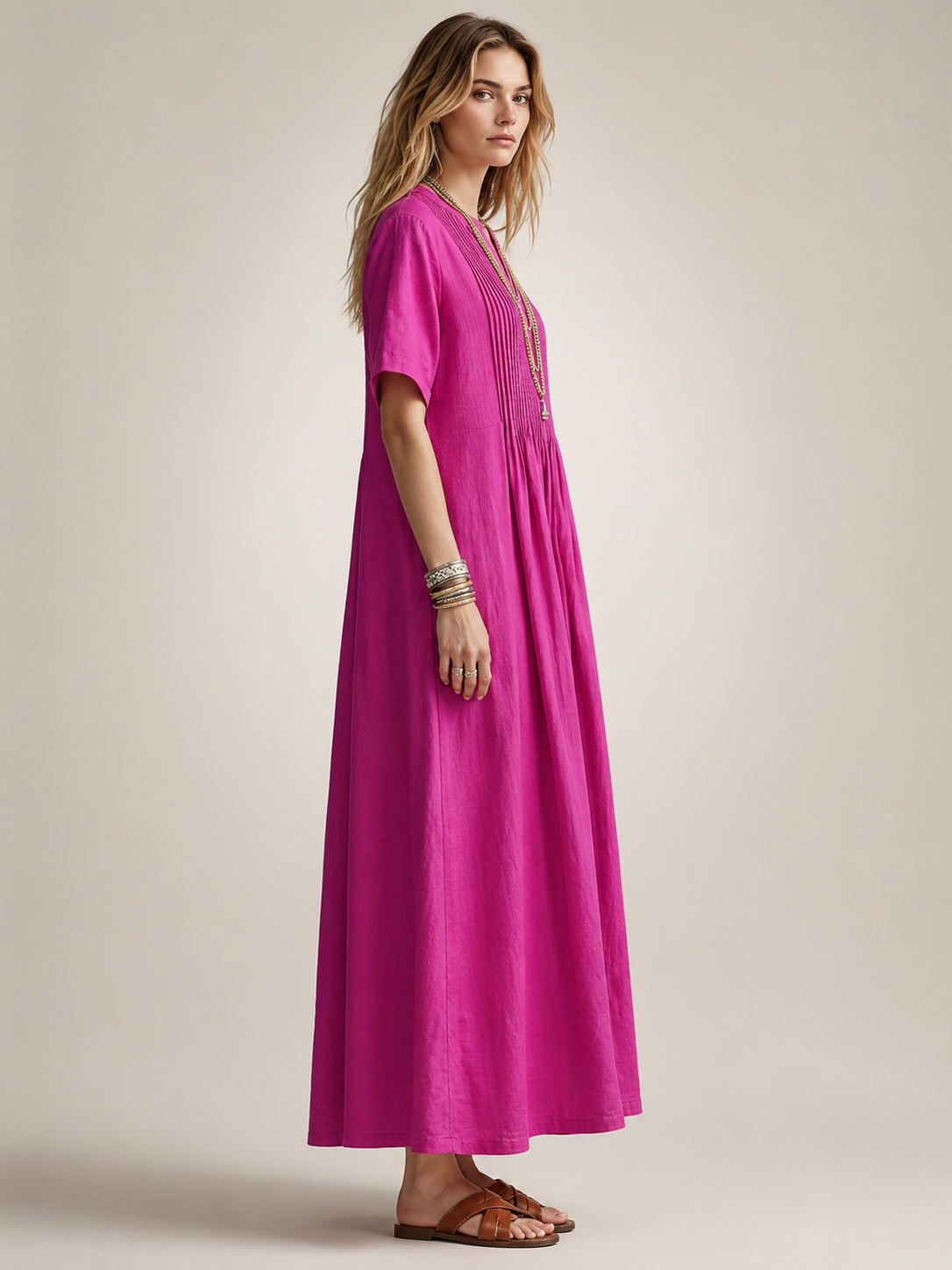 Antje | Elegante vestido plisado