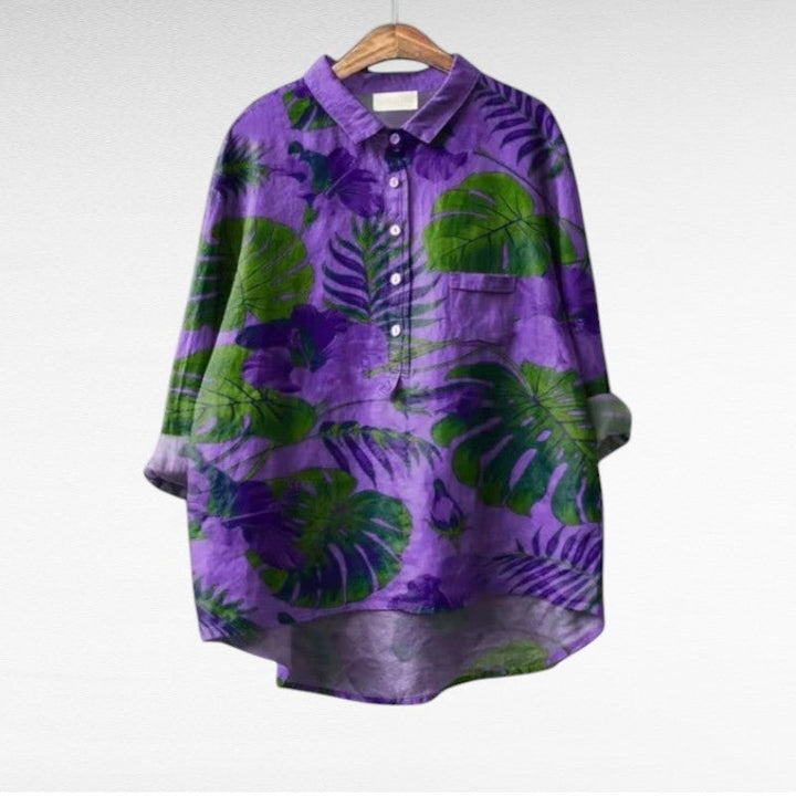 Maëlys, Blusa Tropical Elegante de Zelira