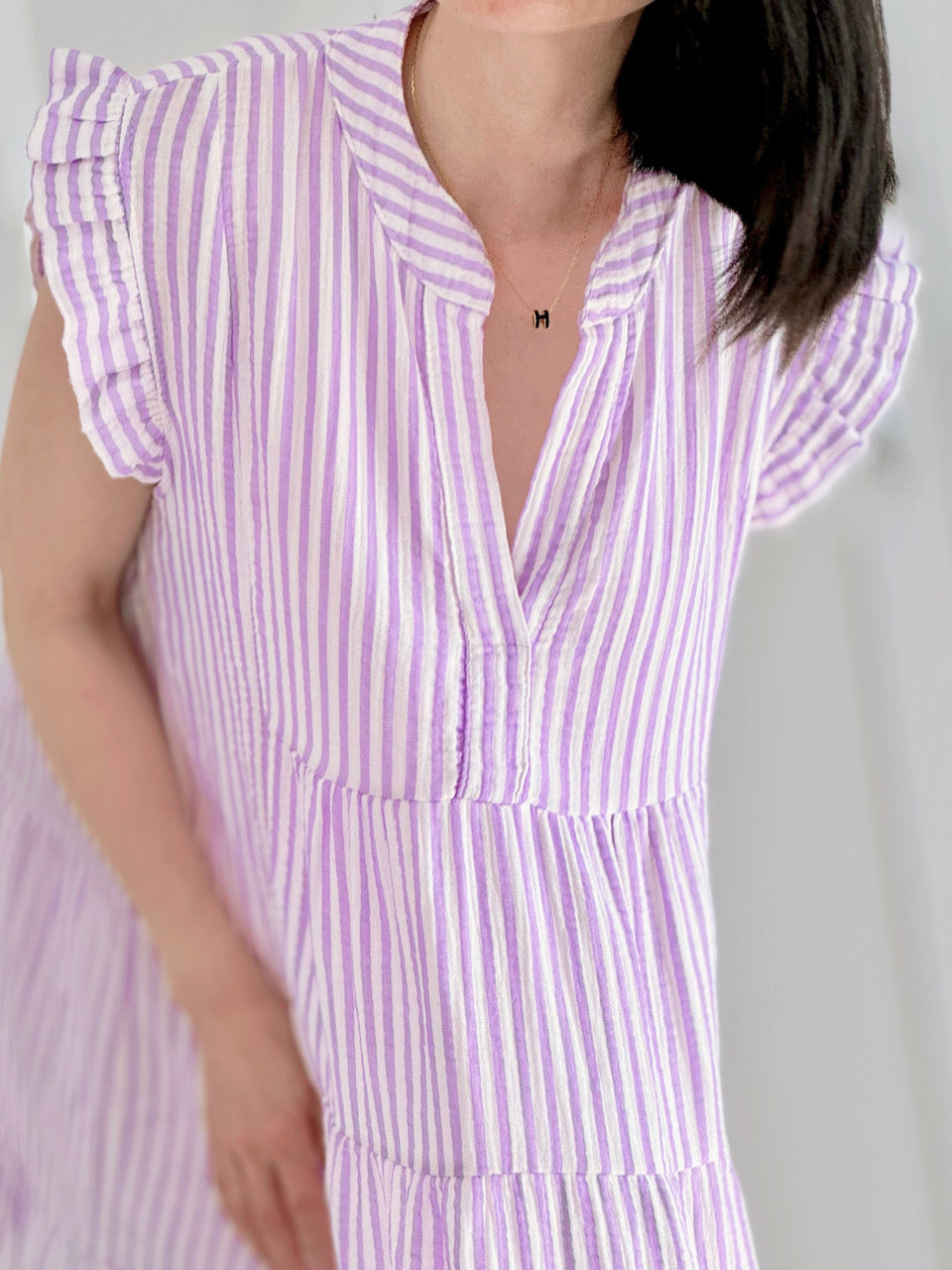 Túnica de Muselina, Violeta a Rayas