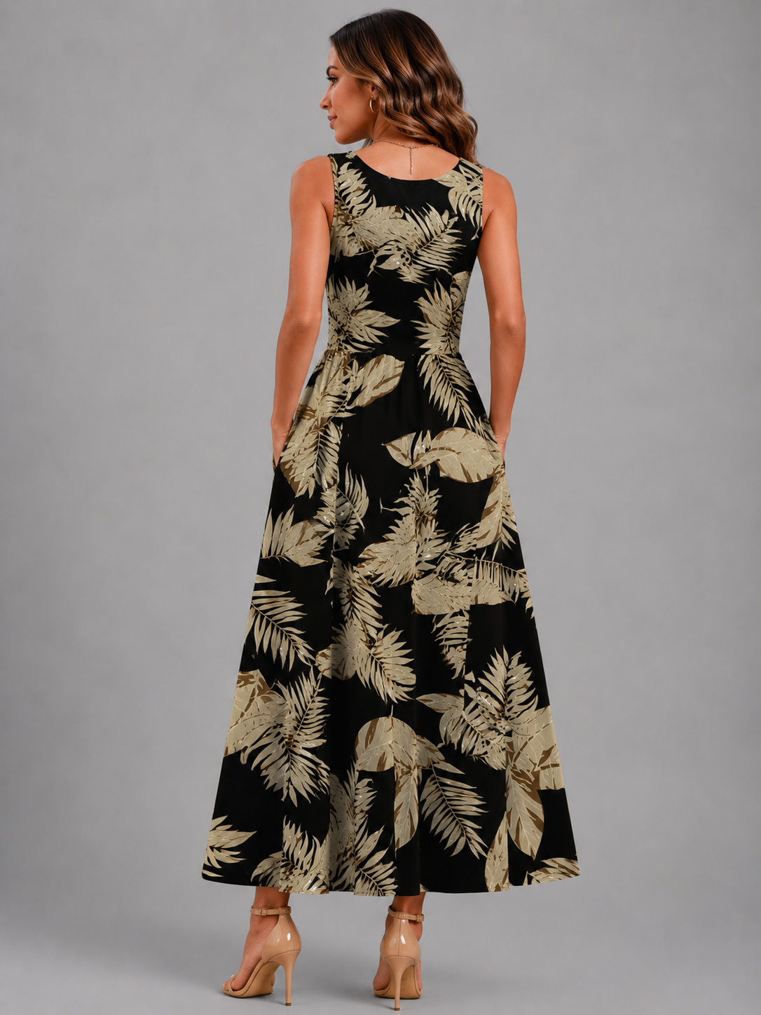 Franziska | Vestido midi boho con escote halter