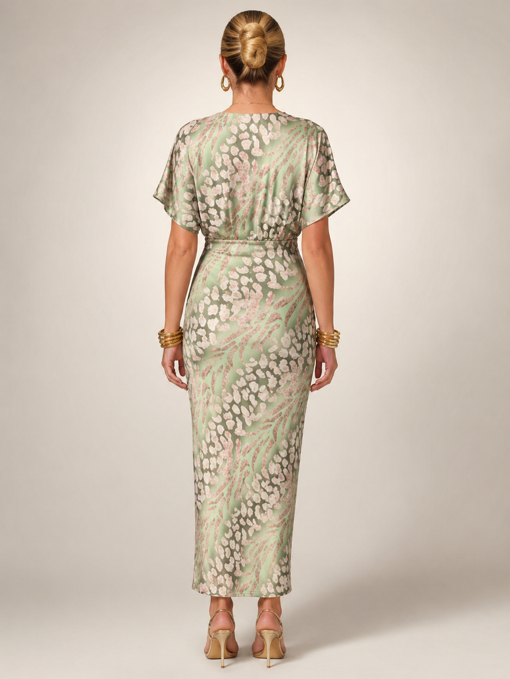 Stella | Vestido maxi con estampado abstracto
