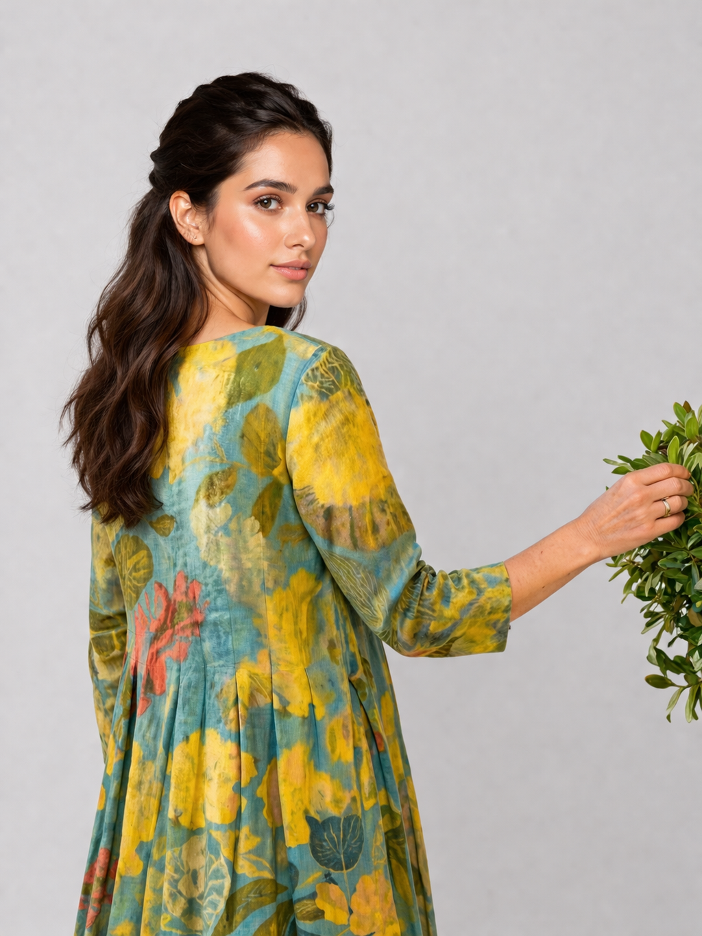 Heike | Vestido con estampado artístico