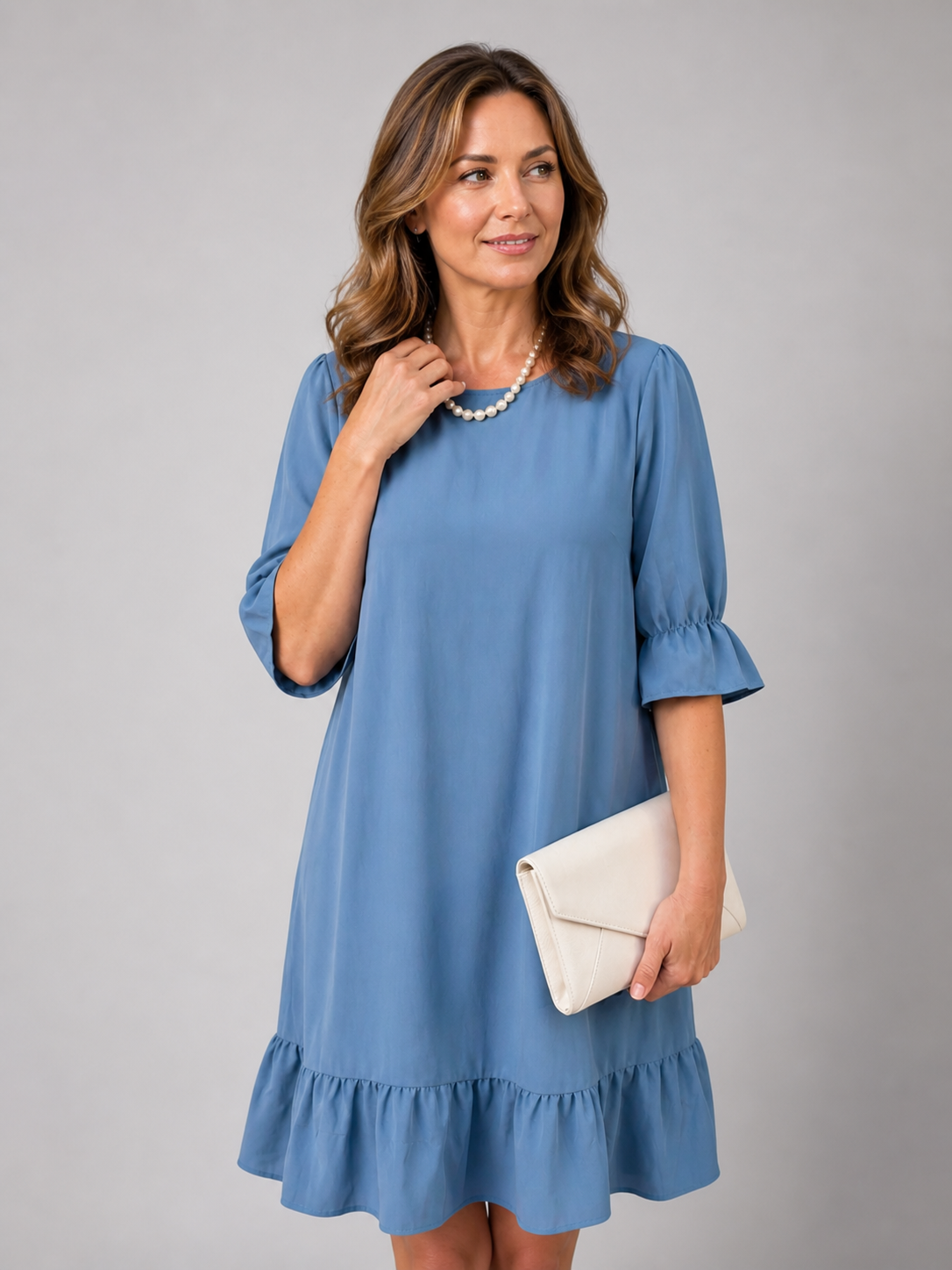 Susanne | Vestido midi con volantes