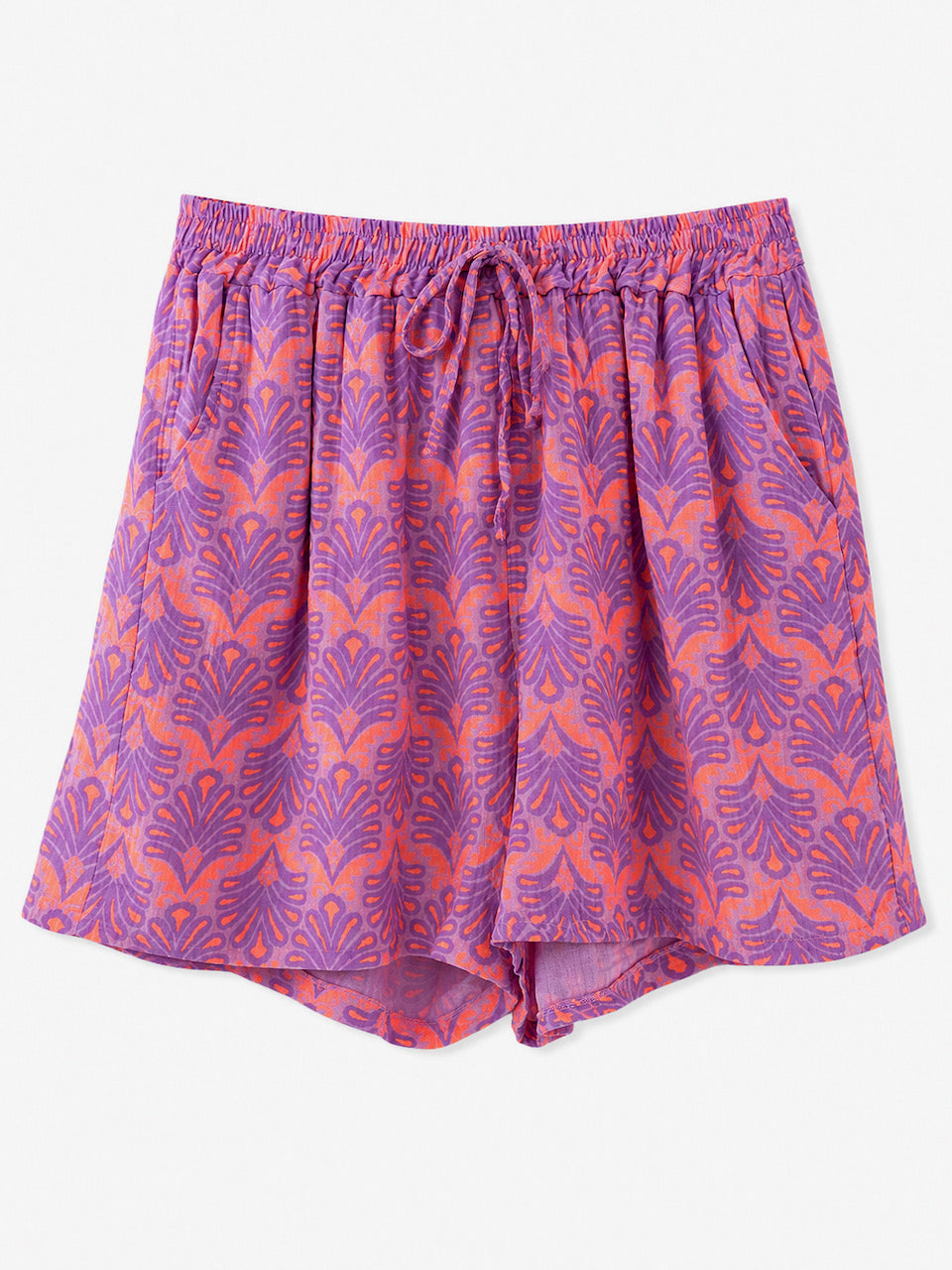 Shorts de Muselina, Hojas de Palmera, 2 colores