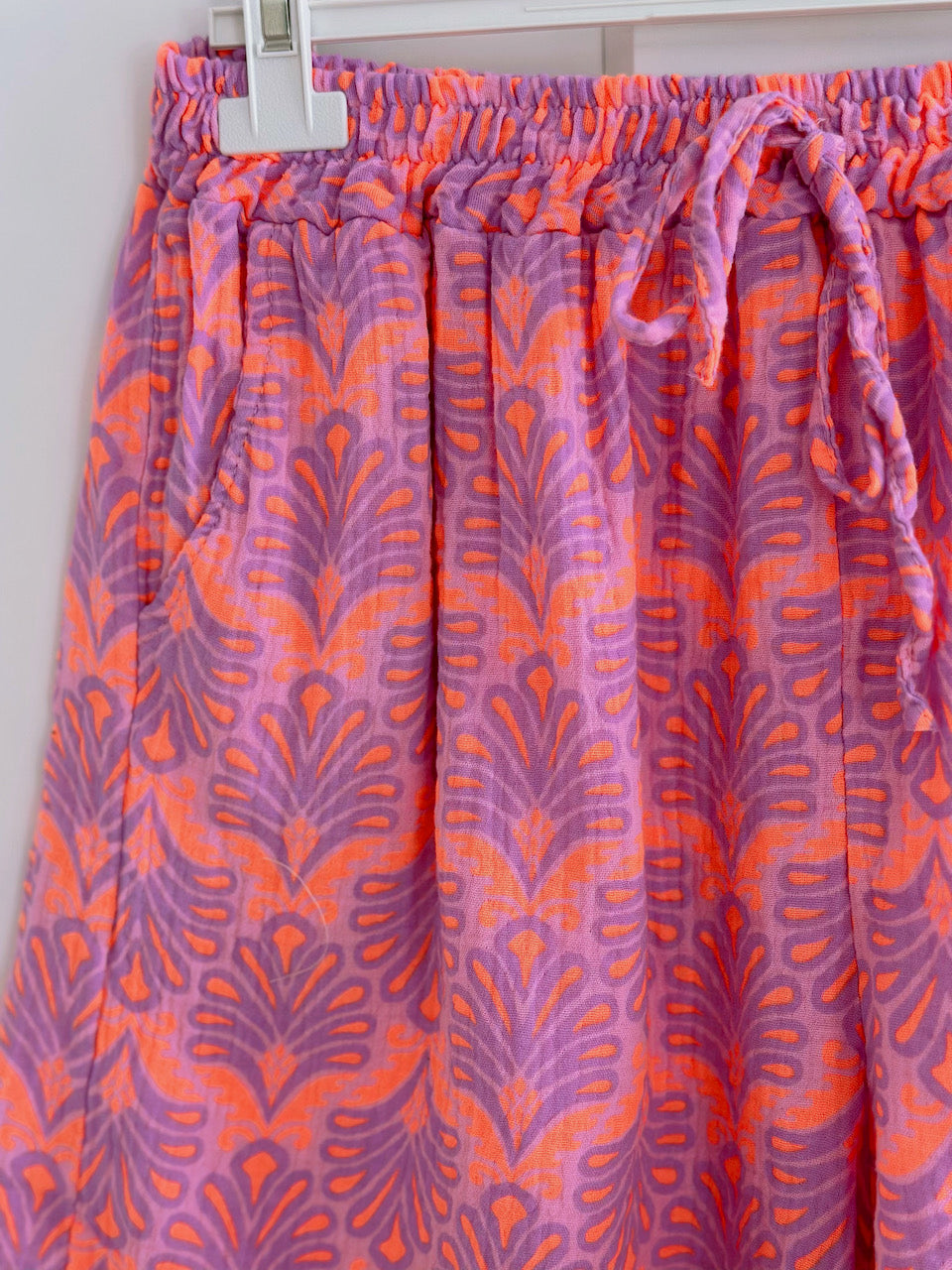 Shorts de Muselina, Hojas de Palmera, 2 colores