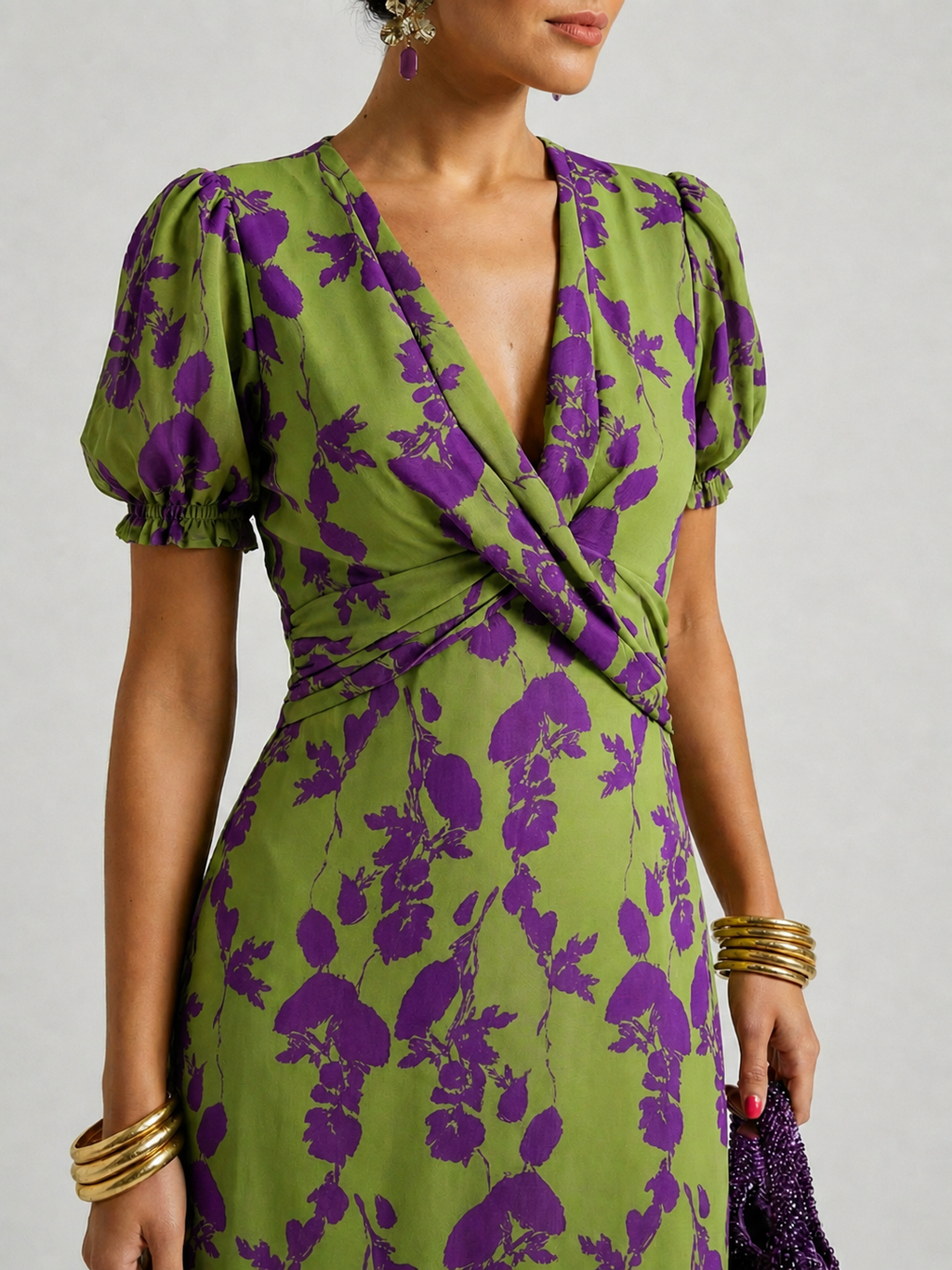 Michaela | Vestido midi floral