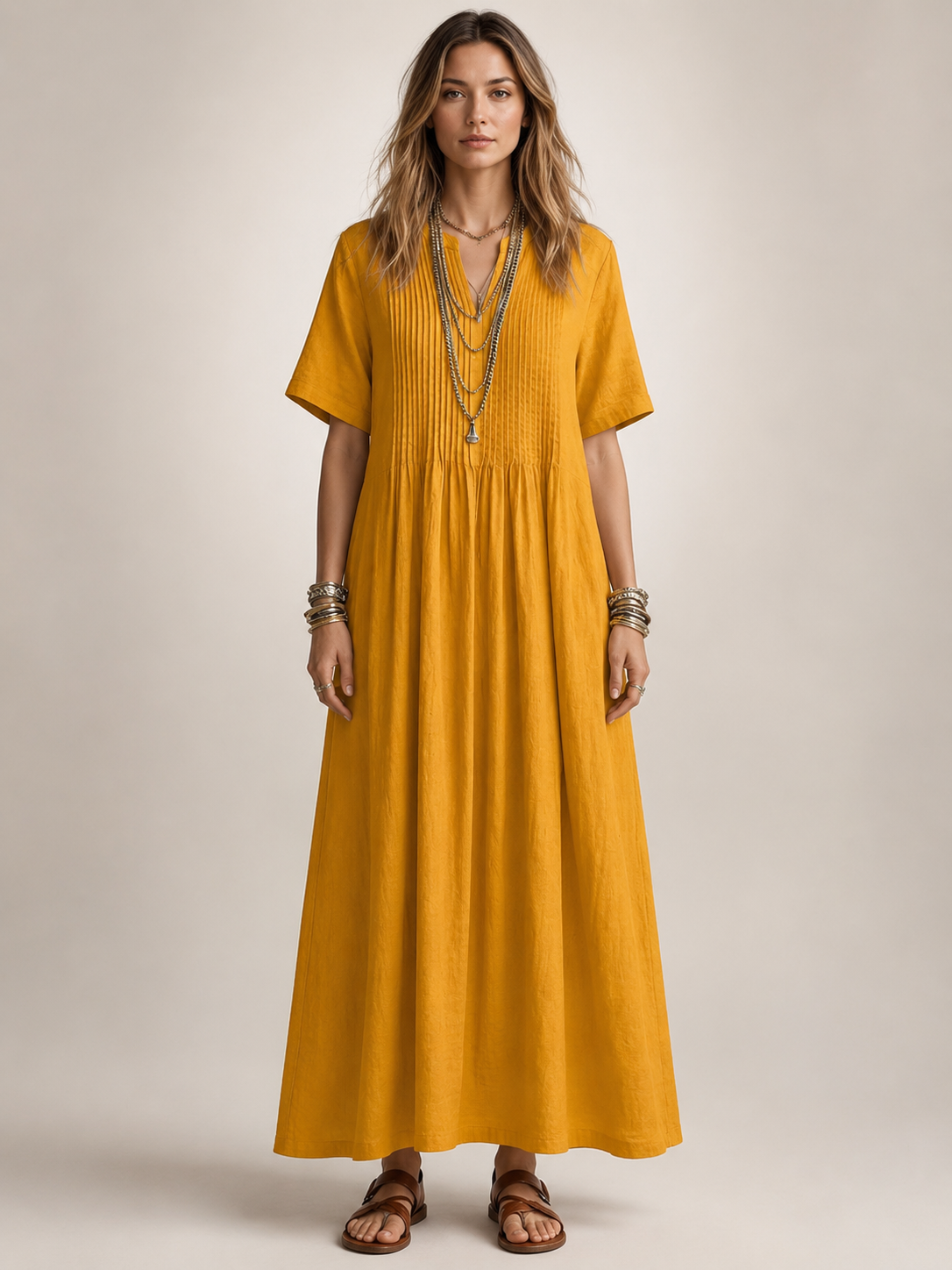 Antje | Elegante vestido plisado