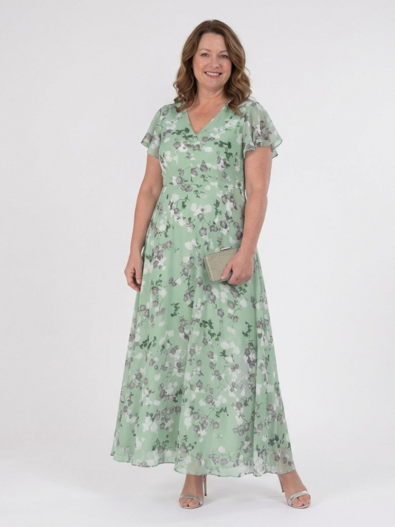 Amelie | Vestido maxi de gasa floral