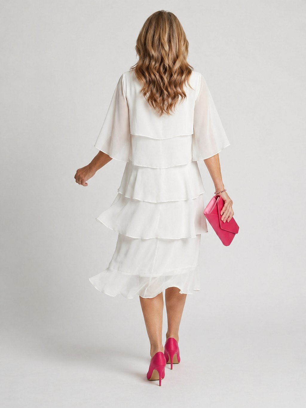 Clara | Vestido midi de estilo superpuesto