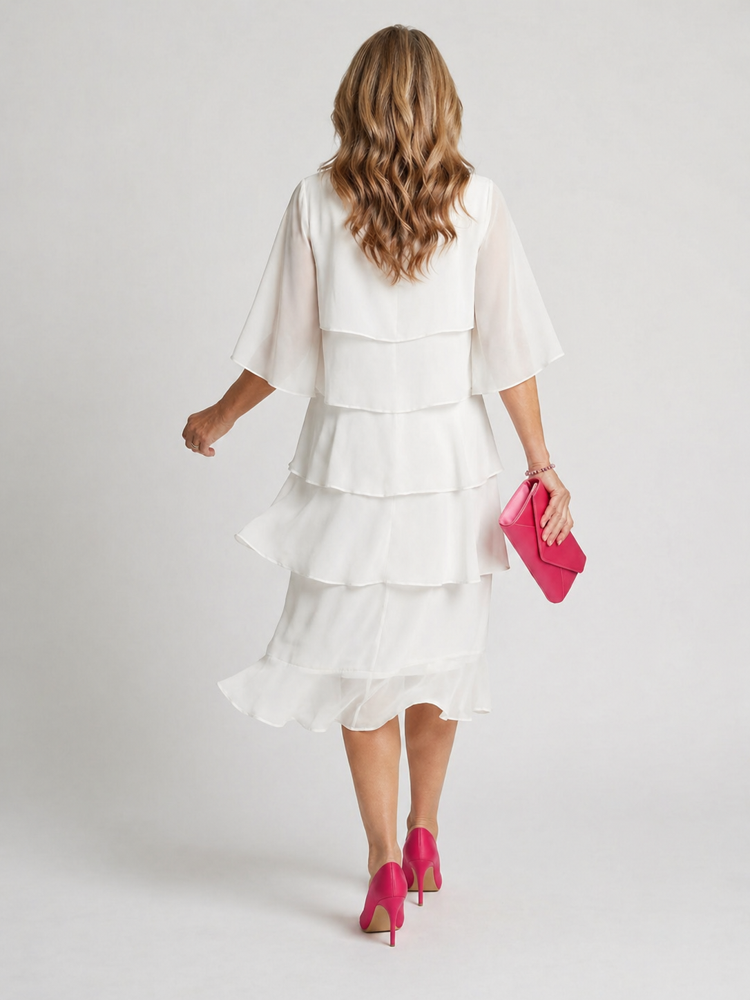 Clara | Vestido midi de estilo superpuesto