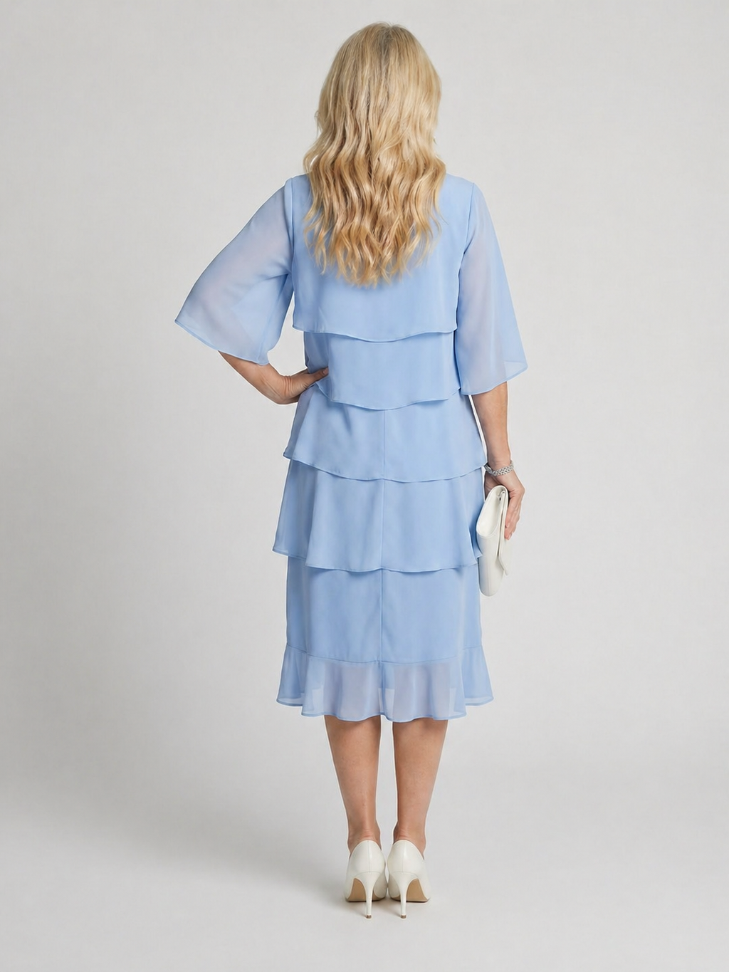 Clara | Vestido midi de estilo superpuesto