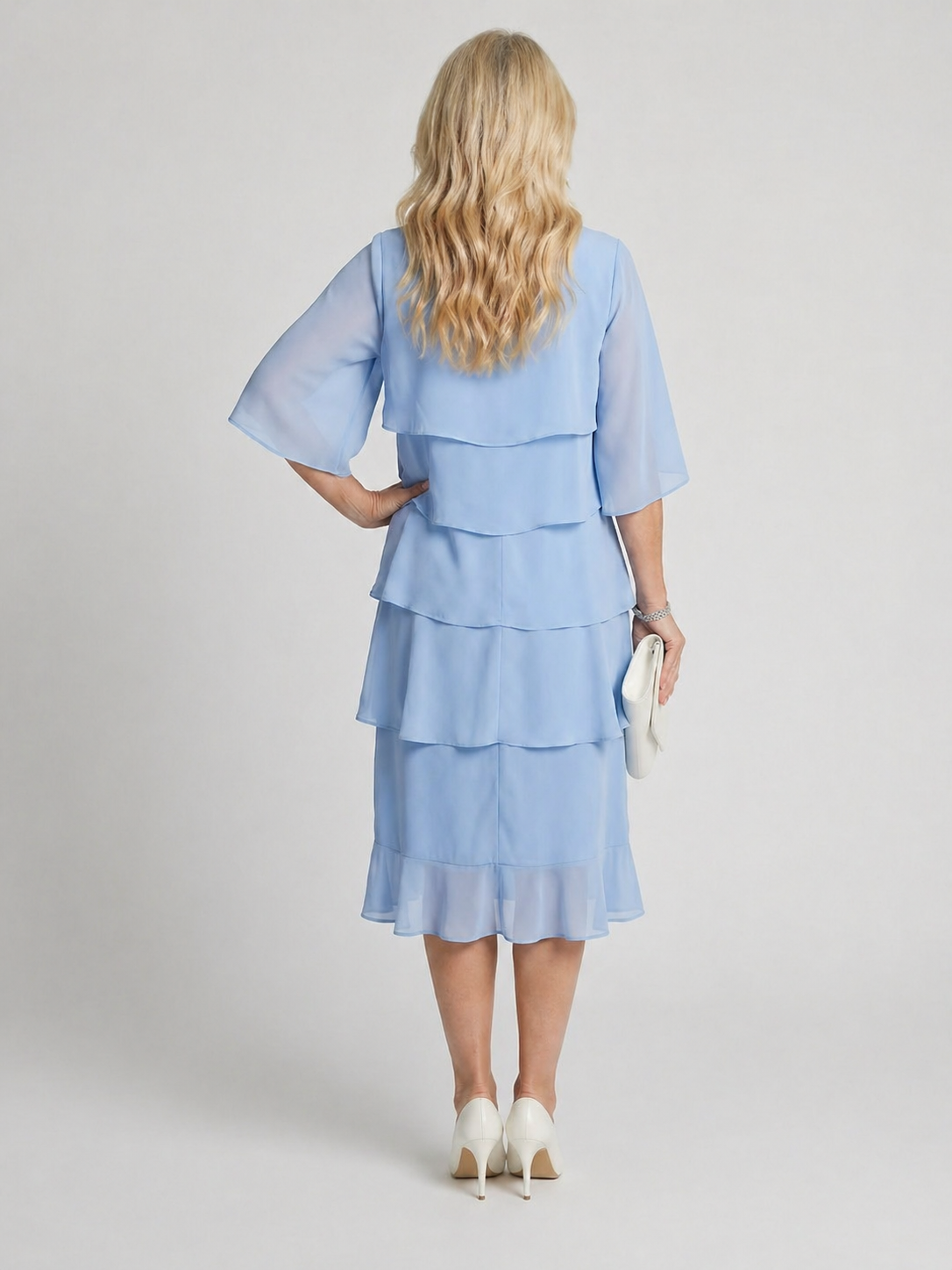 Clara | Vestido midi de estilo superpuesto