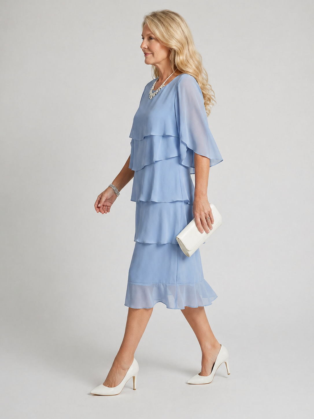 Clara | Vestido midi de estilo superpuesto