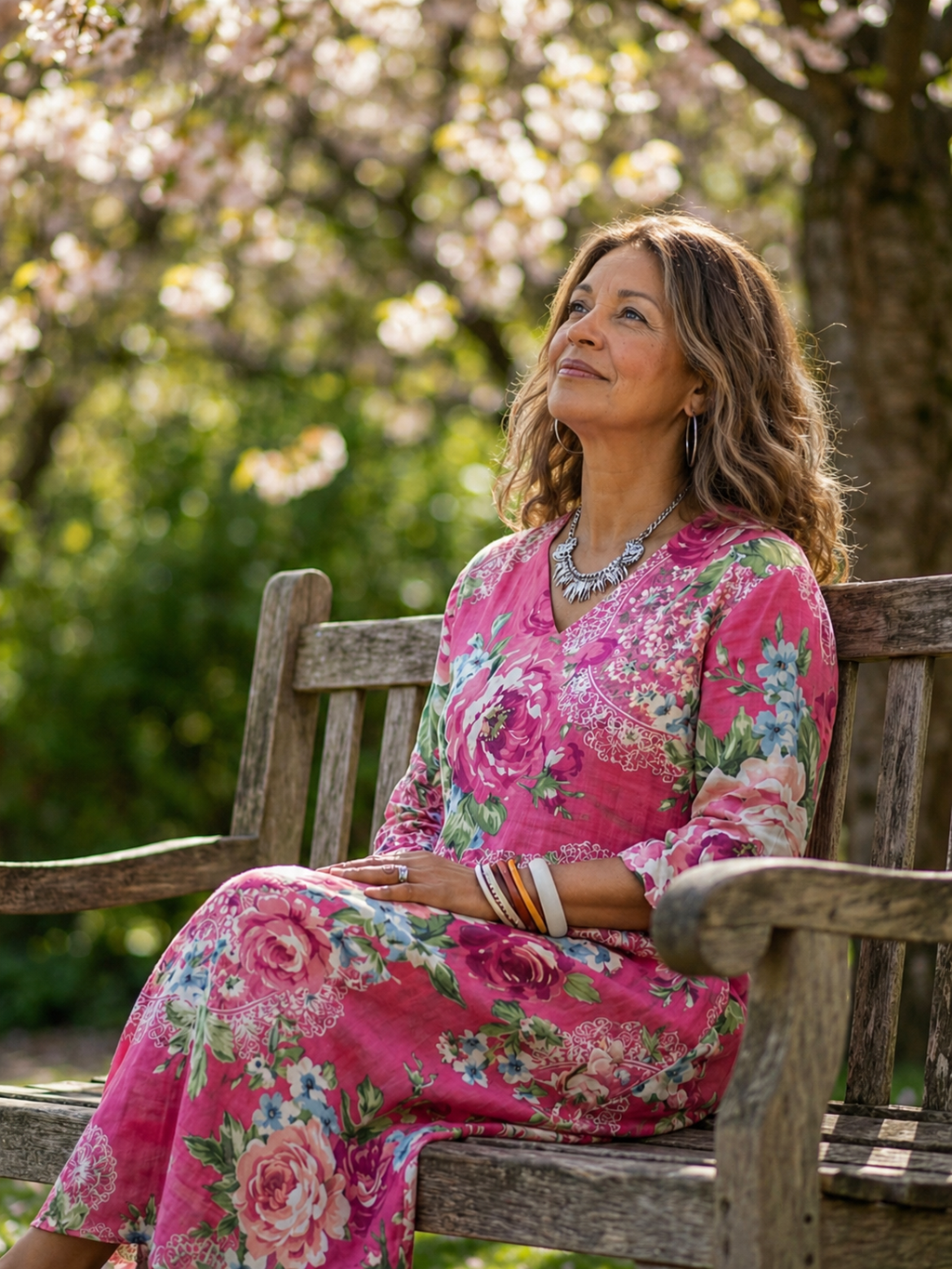 Katharina | Vestido midi Garden Bloom