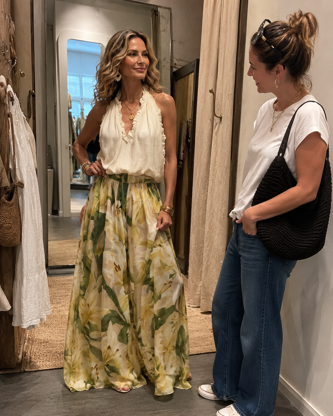 Yvonne | Conjunto de dos piezas floral