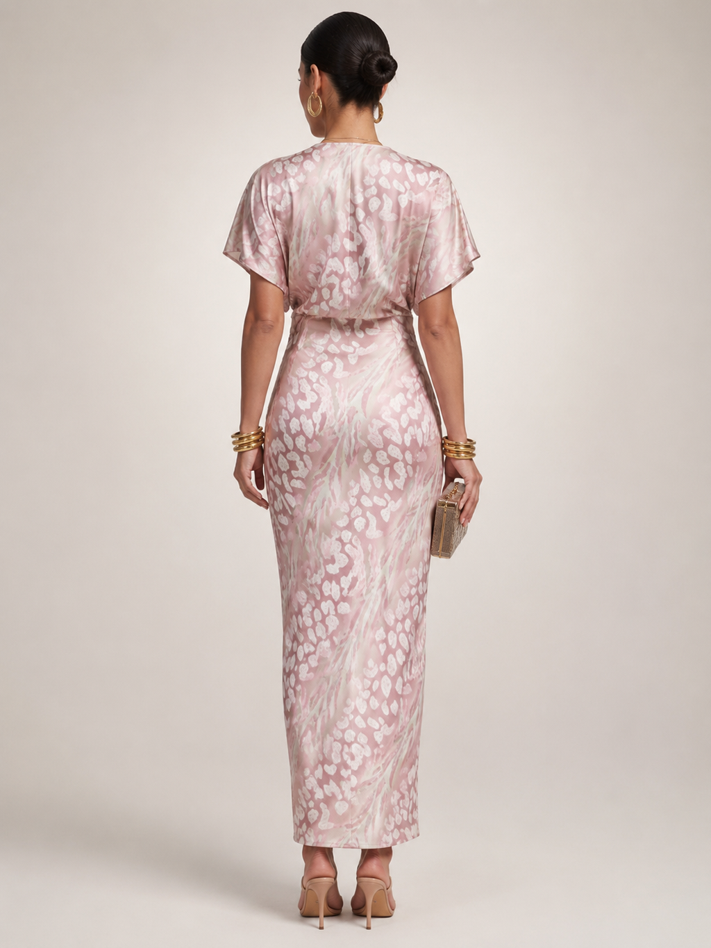 Stella | Vestido maxi con estampado abstracto