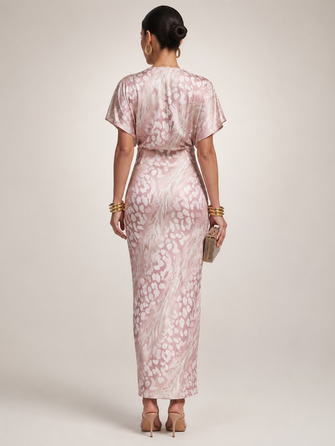 Stella | Vestido maxi con estampado abstracto