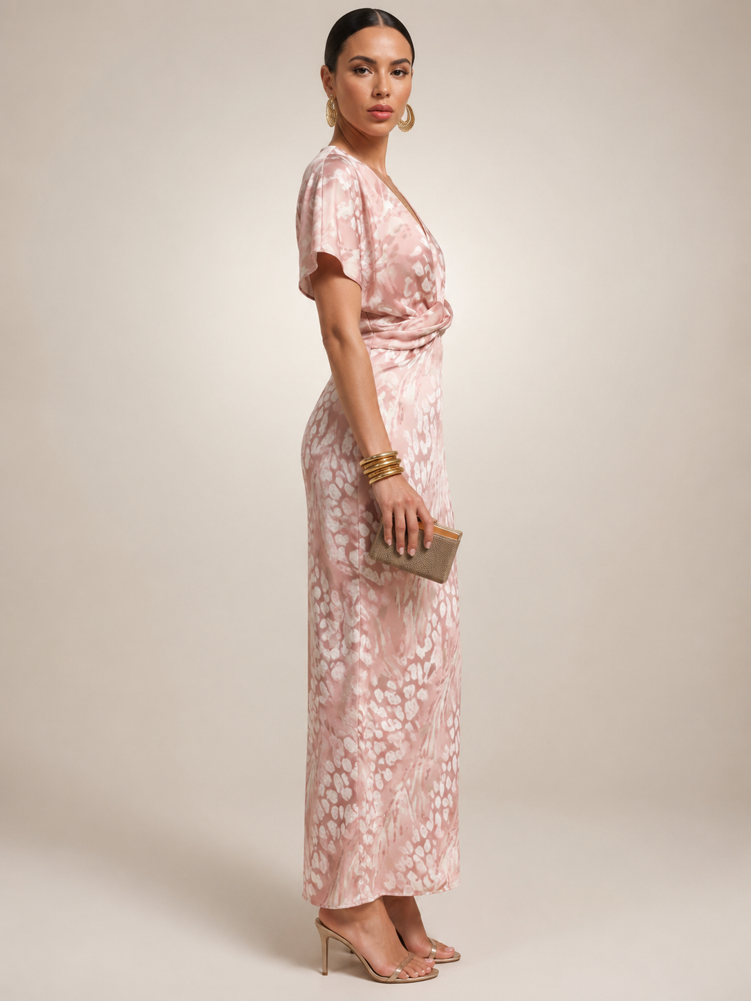 Stella | Vestido maxi con estampado abstracto