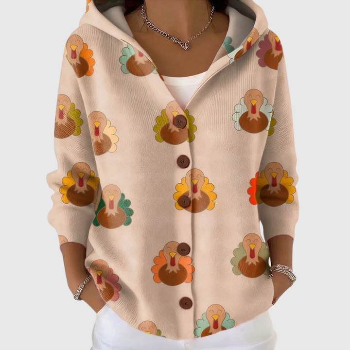 Pierina, Chaqueta de punto con capucha de Zelira