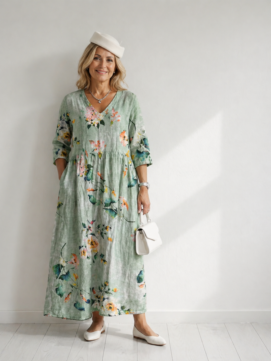 Nadine | Vestido midi de corte moldeador