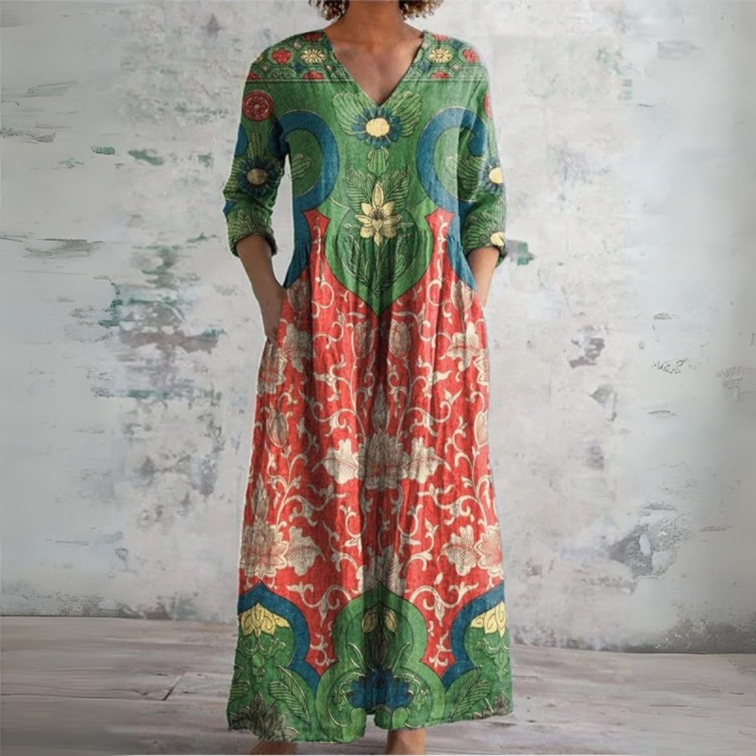 Judith | Maxivestido Floral Vintage