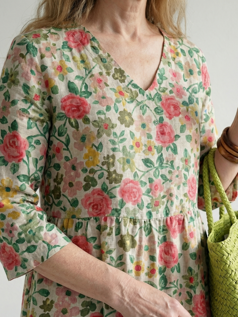 Waltraud | Vestido midi con estampado floral