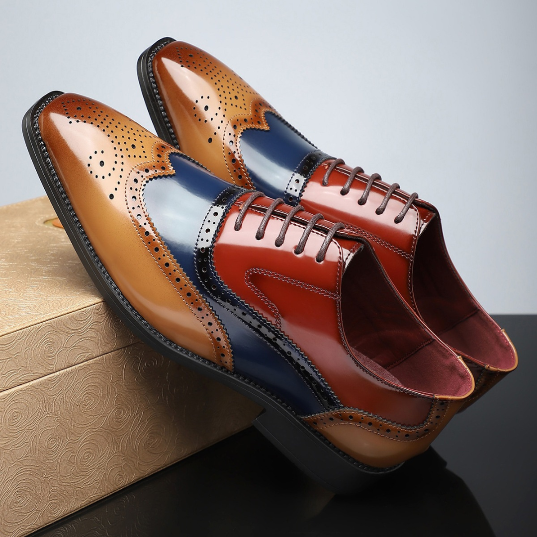 Zapatos de Cuero Elegantes para Hombre – Estilo Clásico con Diseño Moderno
