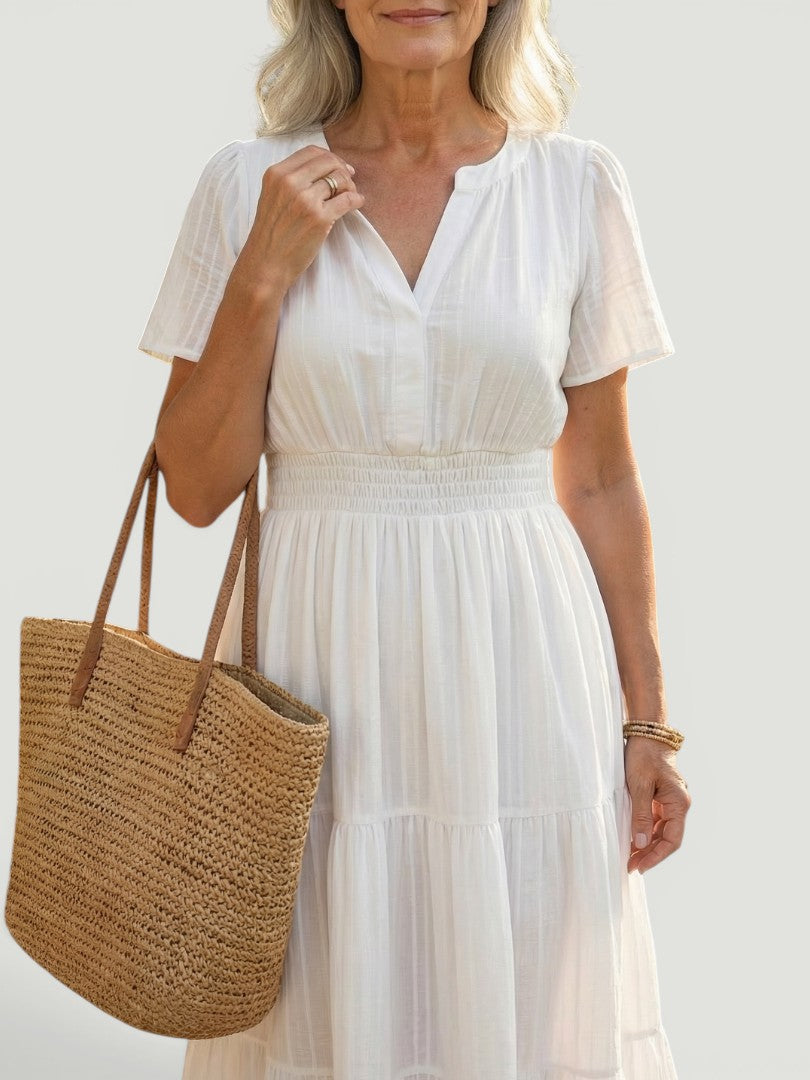 Haven | Vestido midi fruncido