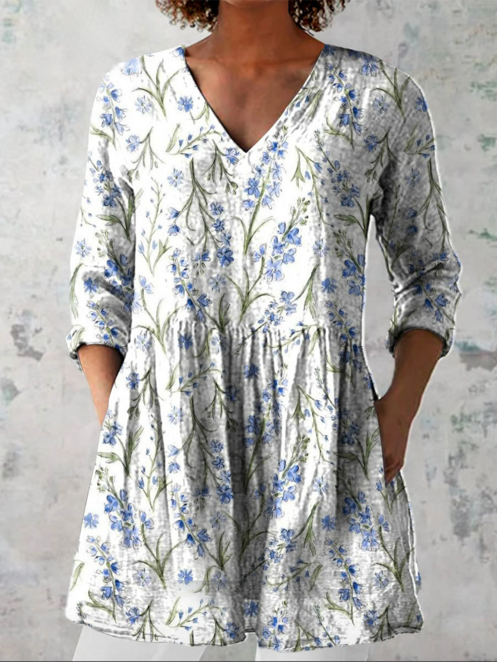 Brielle | Blusa larga con estampado llamativo