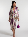 Marlies | Vestido midi cruzado con cinturón anudado