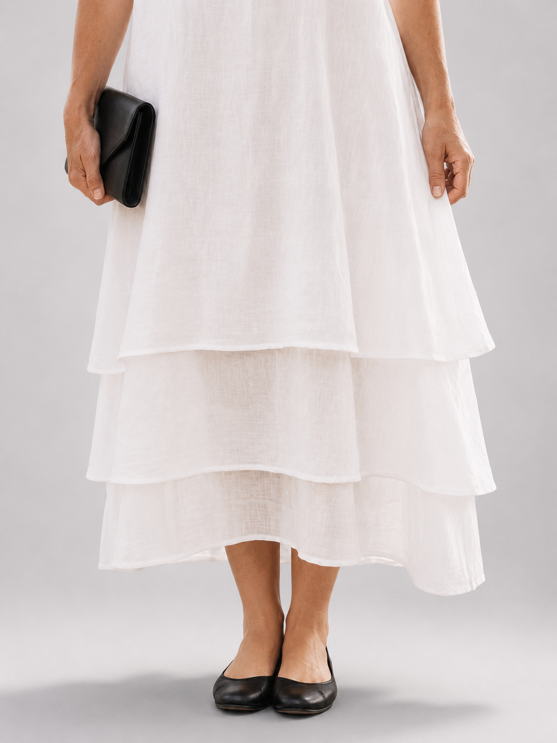 Belén | Vestido midi escalonado