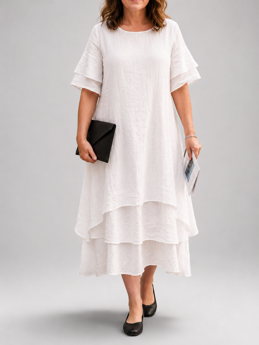 Belén | Vestido midi escalonado