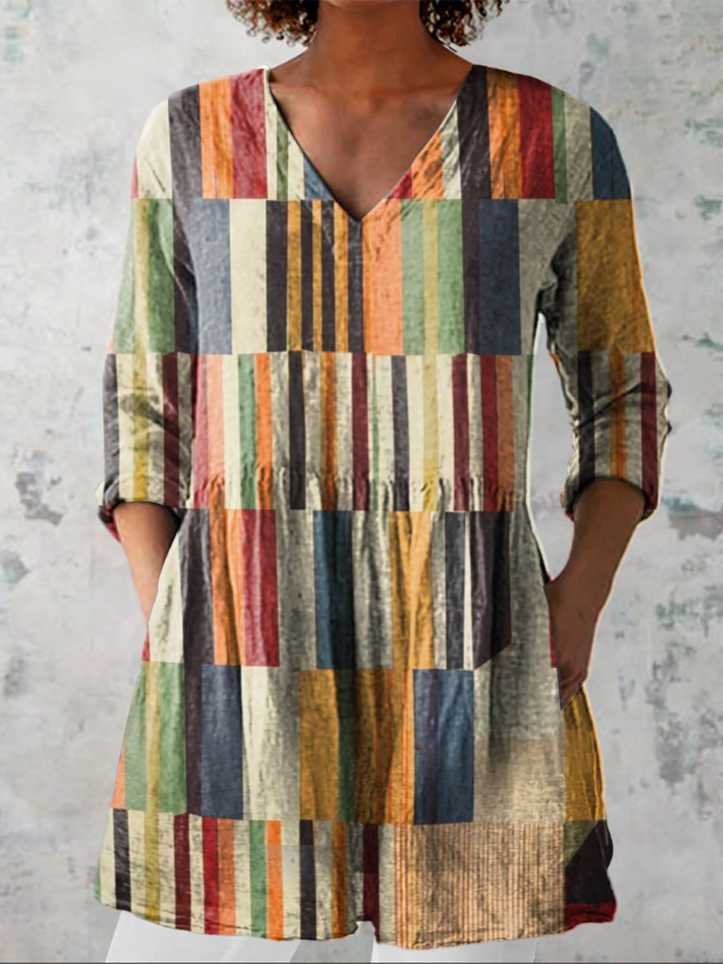 Avery | Blusa larga con estampado llamativo