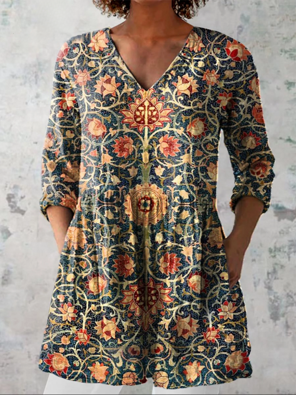 Liora | Blusa larga con estampado llamativo