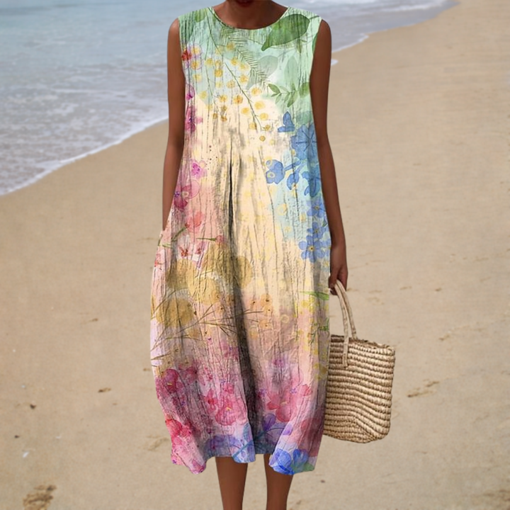 Vestido de Verano Confortable Sin Mangas - Zelira