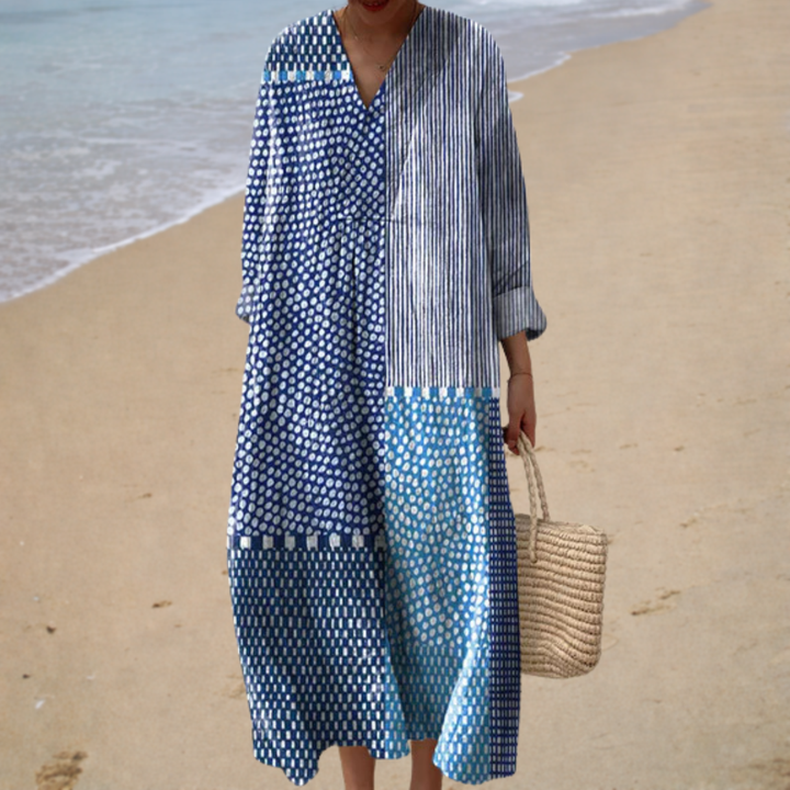 Vestido de Verano Estampado Favorecedor - Zelira