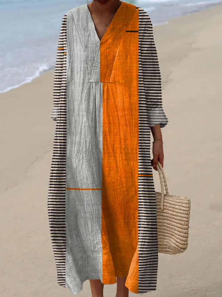 Oriana, Vestido de verano ligero de manga larga de Zelira
