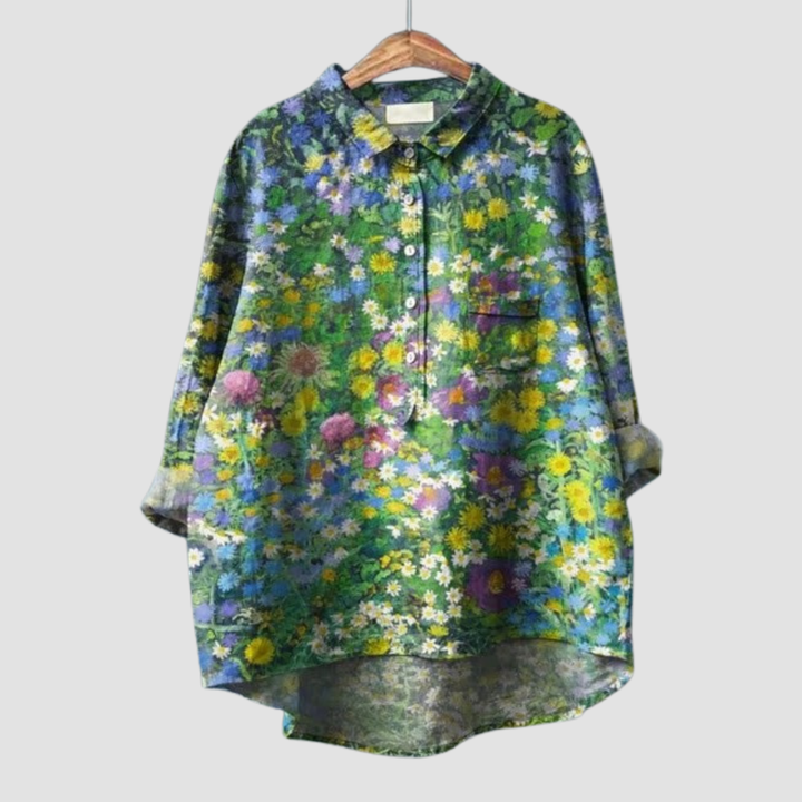 Blandine, Blusa Floral Luminosa de Zelira