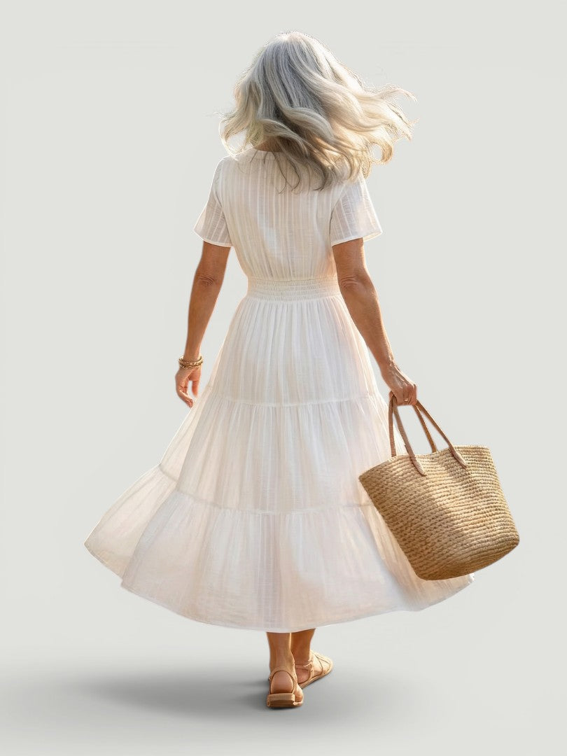Haven | Vestido midi fruncido