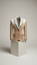 Blazer estructurado en blanco porcelana