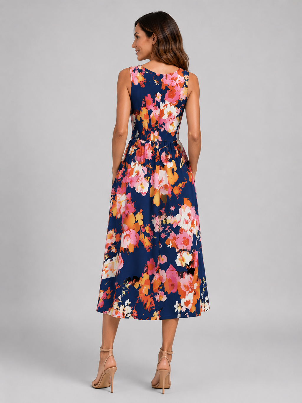 Franziska | Vestido midi boho con escote halter