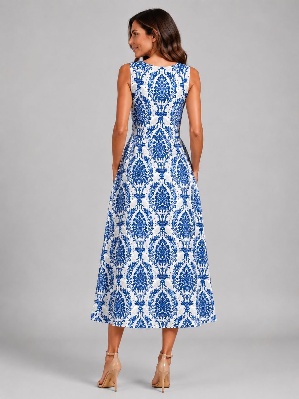 Franziska | Vestido midi boho con escote halter